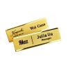 Buy cheap Custom Business ID Emblem Metal Lapel Pin Gold Name Tag Badge With Magnet Holder from wholesalers