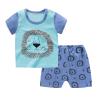 Buy cheap Summer Kids Pajama Set Plain Animal Short Sleeve Tee And Shorts from wholesalers