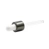 Buy cheap White Rubber Head Glossy Black Plastic Bottle Dropper Anodized Aluminum Dropper from wholesalers
