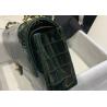 Buy cheap Classic Style Green Croc Crossbody Bag , 25.5cm Crocodile Skin Shoulder Bag from wholesalers