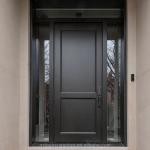 Modern Black Solid Wood Internal Doors 2.1m Height Space Saving
