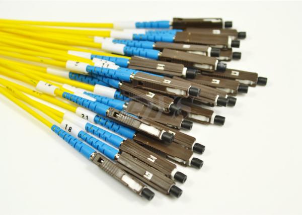 Buy cheap MU - LC / UPC G657A2 Optical Fiber Patch Cord Single Mode Low Insertion Loss from wholesalers
