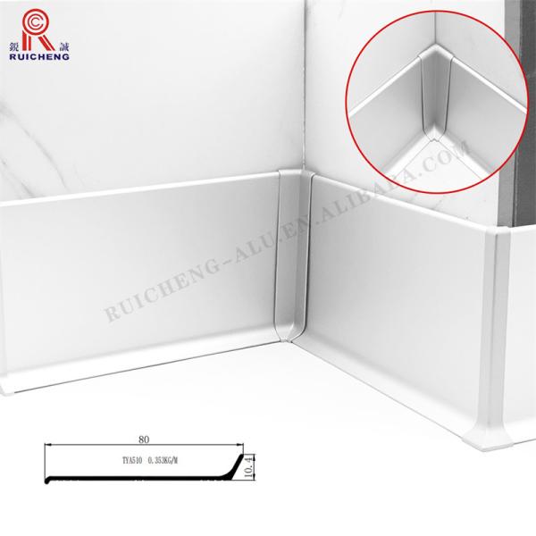 Buy cheap 2.7m Powder Coated Aluminium Skirting Waterproof For Kitchen from wholesalers