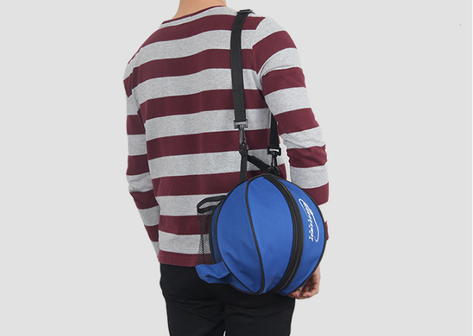 Factory Price Portable Sport Ball Shoulder Bag Football Volleyball Storage Backpack Handbag Round Shape Shoulder Strap Knapsacks