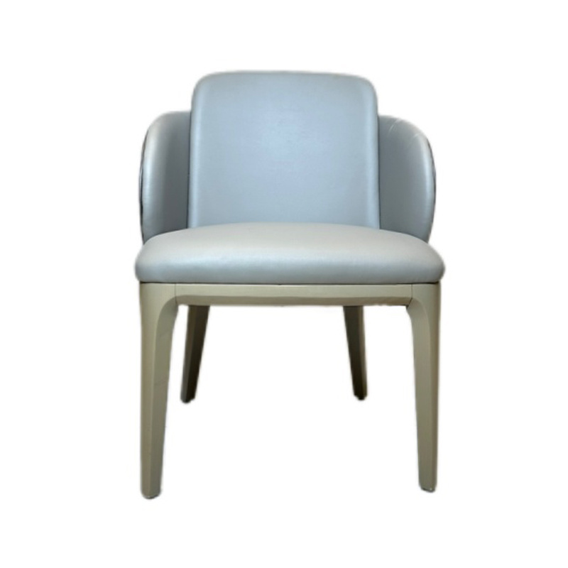 Solid Wood Fabric Chair Without Armrest Restaurant Dining Room Hotel Home Furniture