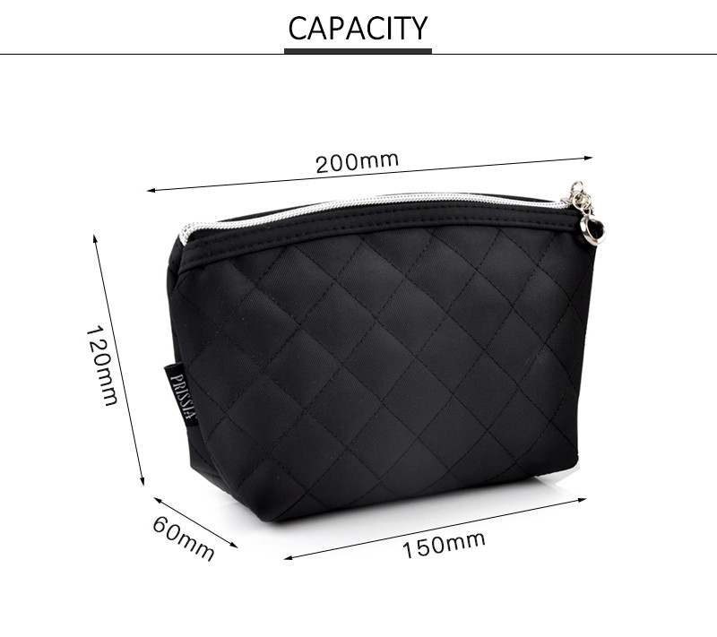 Pure Color Cute Stylish Cosmetic Bag For Women Travel Toiletry Bag Organizer