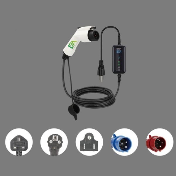 Buy cheap Electric Car 16A 3.5KW Current Can Be Switched Portable Evse Electric Car Charger from wholesalers