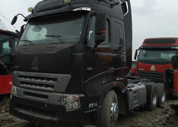 Buy cheap Used Truck Tractor HOWO 6X4 truck tractor 420 hp black color new type Africa popular product cheap from wholesalers