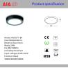 Buy cheap Modern office home surface mounted black round 24W LED panel light from wholesalers