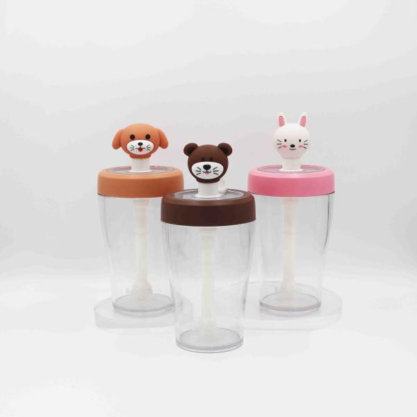 Buy cheap BPA Free 430ml Baby School Water Bottle With Cartoon Monkey Stopper from wholesalers
