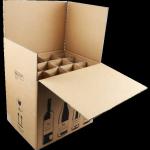 Beer Packaging Custom Corrugated Boxes 40X40X0.5cm Environmental Friendly