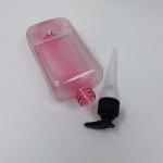 500ml Flat Plastic Cosmetic Bottles With Black Lotion Pump Shampoo Hand Wash