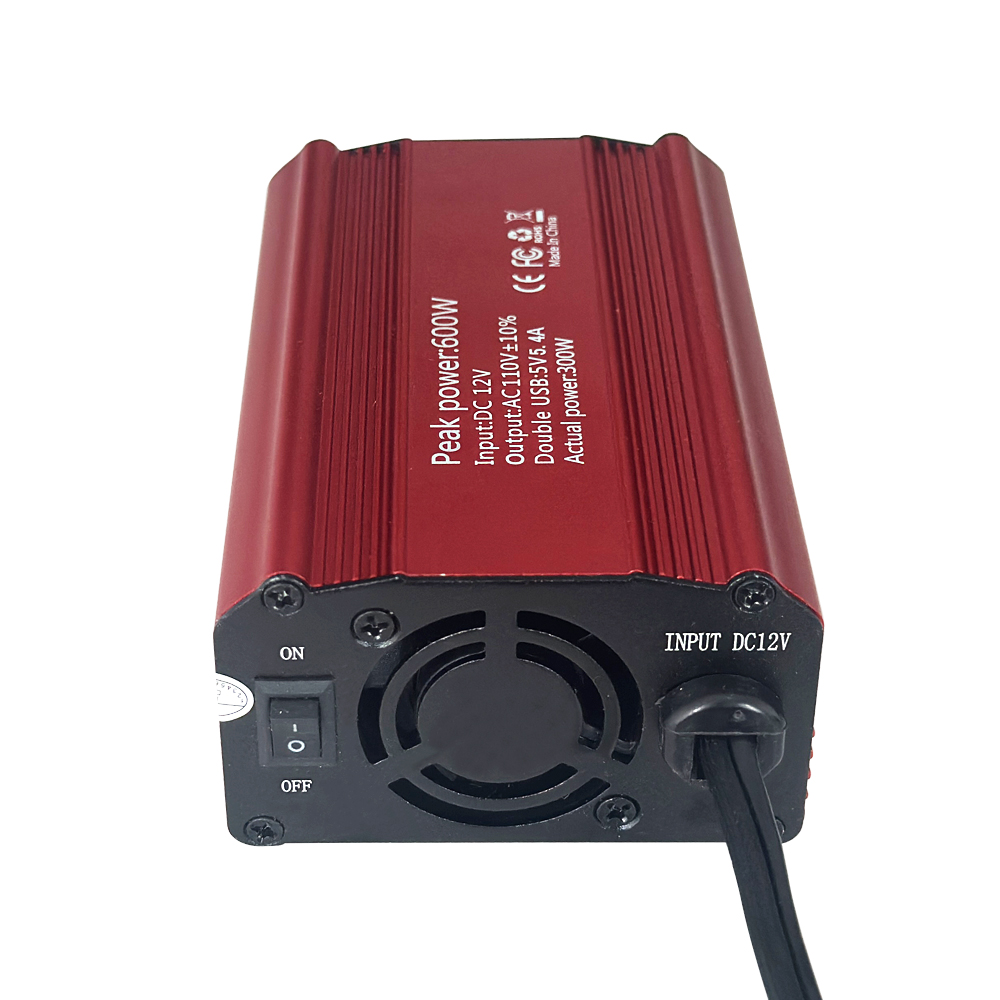 Universal Socket DC 12V 24V To AC 220V Modified Sine Wave Mini Power Inverter 300W 300Watts Converter Adapter Portable Car Inverter With Charger