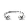 Buy cheap Mighty Opening Double Skull Stainless Steel Twisted Wire Men's Explosive Bracelet from wholesalers