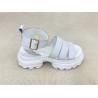 Buy cheap Heightening White Platform Sandals With Line Belt For Beach Open Toe from wholesalers
