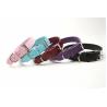 Buy cheap 5 Adjustment Holes Soft Nylon Dog Collar Real Split Leather Studded OEM ODM Available from wholesalers