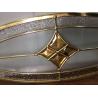 Buy cheap colorful window glass 22"*36 " Oxygenation resistance, brass, Modern style, unique Heat resistant from wholesalers
