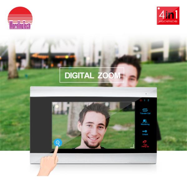 4 wire Villa Kit Door Bell Camera Video Intercom Door Phone silver Video Door