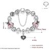 Buy cheap SJ Wholesale Vogue Vintage Alloy Jewelry Fantasy Ethnic Style Heart Shape Magnet Buckle Chain Handmade Glaze Bead Bracel from wholesalers