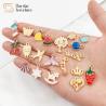 Buy cheap Charms Gold Plated Enamel Metal Dangle Pendant Tags For Diy Jewelry Craft from wholesalers