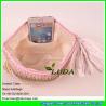 Buy cheap LDZS-011 striped color clutch bag hand crocheting lady macrame paper straw clutch bag from wholesalers