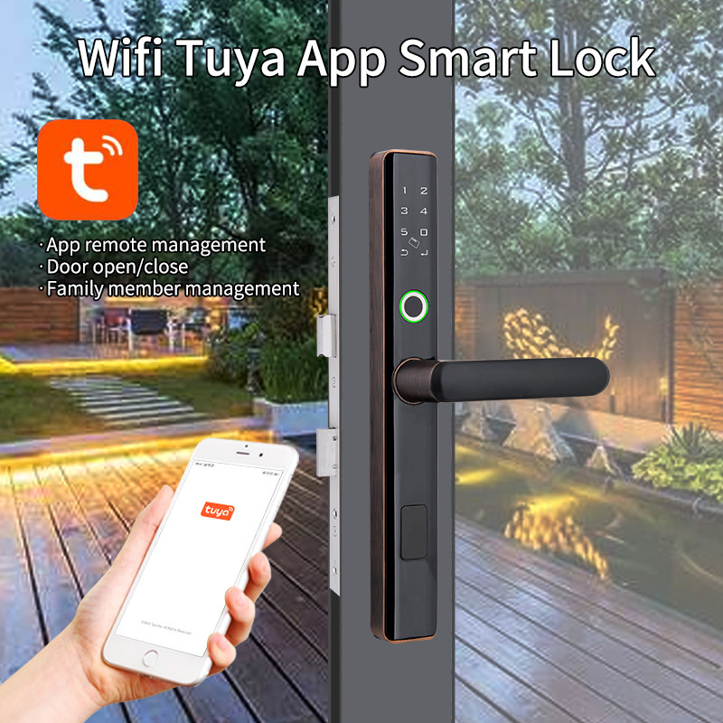 Home Security Zinc Alloy Split Smart Door Lock Biometric Fingerprint Door Lock for Home Apartment