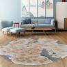 Buy cheap Pure Handmade Wool Irregular Rugs For Living Room 1000*1000mm from wholesalers