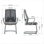 Mail Packing High Back Home Revolving Ergonomic Fabric Office Chair For Manager