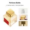 Buy cheap Ruby Glass Perfume Bottle Cosmetic Packaging 50ml With Gold Cap For Luxury Fragrance from wholesalers