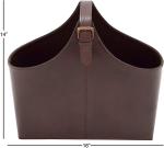 Leather Hand Basket Gift Storage Box For Wine / Sundries / Holiday Gift