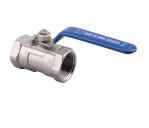 304 Stainless Steel 1/2 Inch FNPT Heavy Duty Full Port Ball Valve with Blue