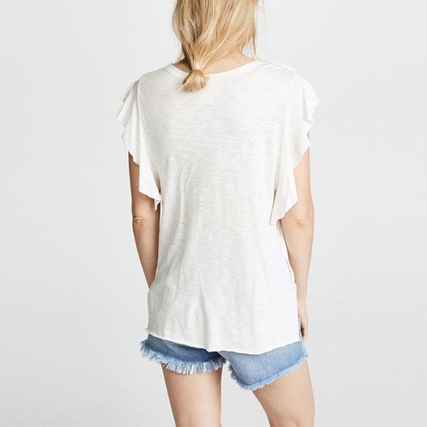Buy cheap 2018 New Designs Women Tops White Sleeveless Dressy Blouse from wholesalers
