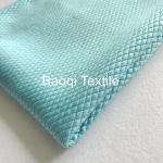 Blue color size 16”microfiber glasses towel polyester diamond cleaning towels