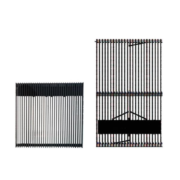Quality Advertising Video Transparent LED Display P7.8mm 1R1G1B 16384dots/M2 clear LED screen for sale
