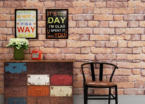 Buy cheap White and Red Brick Wallpaper for Walls / Non woven Brick Embossed Wallpaper ISO from wholesalers