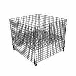 Shopping Warehouse Cage Trolley , Heavy Duty Cage Trolley 945*965*760mm