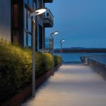 IP65 Sensor Aluminum Solar Garden Lights DC 3.2V Control Courtyards Outdoor