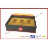 Buy cheap Luxury Foil in gold rigid board gift packing boxes , soft velvet holder from wholesalers