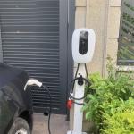 60Hz Portable 220V EV Charger , LCD Screen Fast Charging EV Station