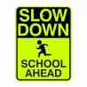 Buy cheap Slow Down Crossing Reflective Warning Signs For School Zone Aluminum Custom from wholesalers