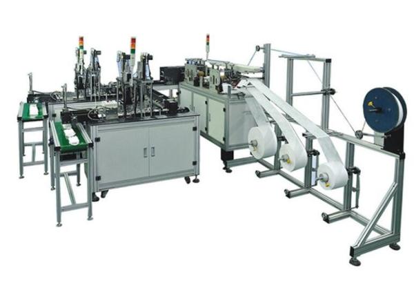 Low Noise Medical Mask Making Machine , Automatic Facial Mask Machine High