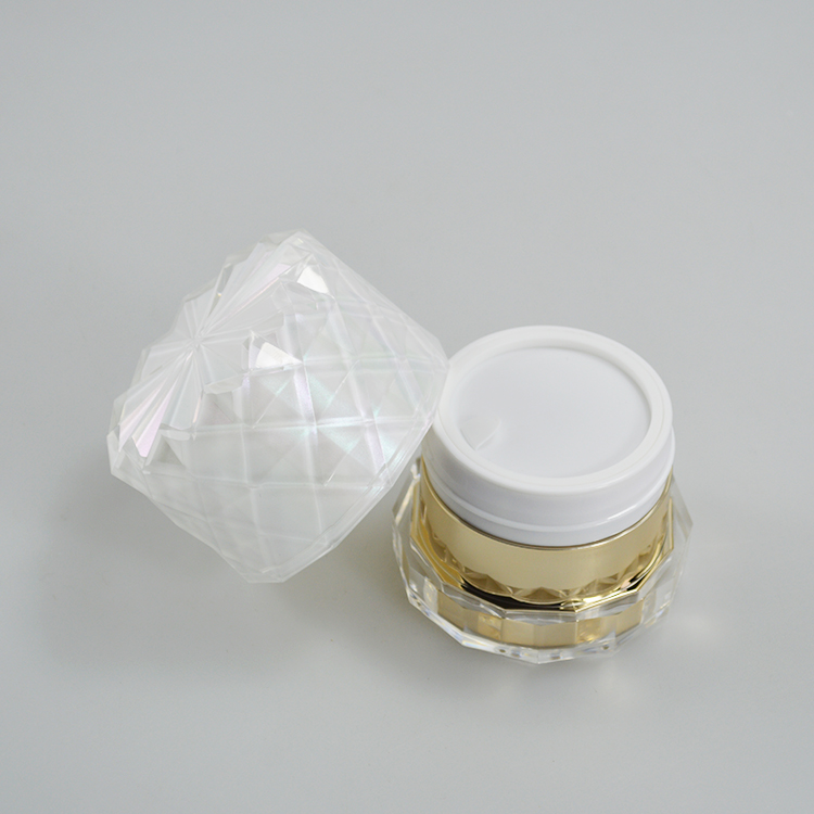 OEM/ODM 50g Cream Jar Acrylic Skin Care Container Cosmetic Jar Plastic Containers