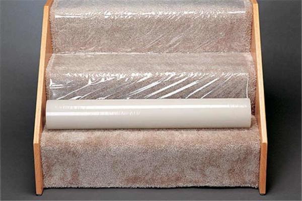 Buy cheap 80 Micron Non Slip 600ft Plastic Carpet Protector Film For Stair from wholesalers