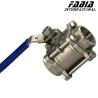 Buy cheap Manual High Pressure Three Piece Ball Valve from wholesalers