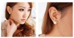 2018 Fashion American style lady party EarringsSilver Many Colors Round shape