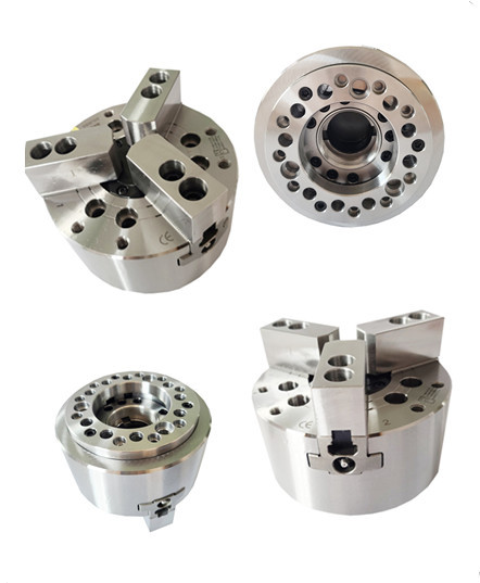 3 Jaws Chuck Through Hole Hydraulic Power Chuck For CNC Lathe Chuck