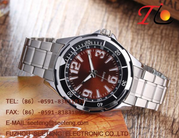 Buy cheap Classic business style watch men watch with stainless steel band from wholesalers