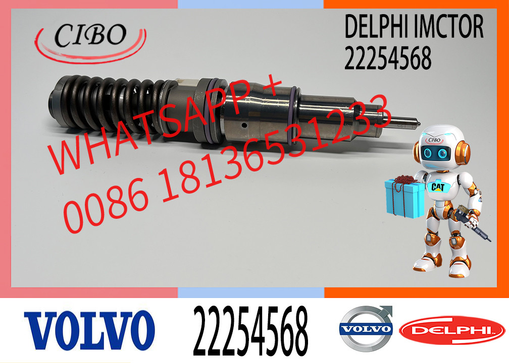 4 Pin Injector Diesel Fuel Injector 22254568 7422254568 85002180 85020180 for VOL-VO MD13 EURO 6