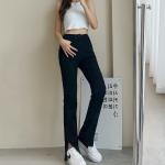 190GSM-200GSM High Rise Slim Straight Jeans Ladies Skinny Stretch Denim Pants