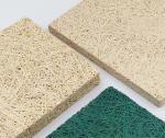 E0 Eco-Friendly Blackish Green Wood Wool Sound Acoustic Ceiling with Veneer
